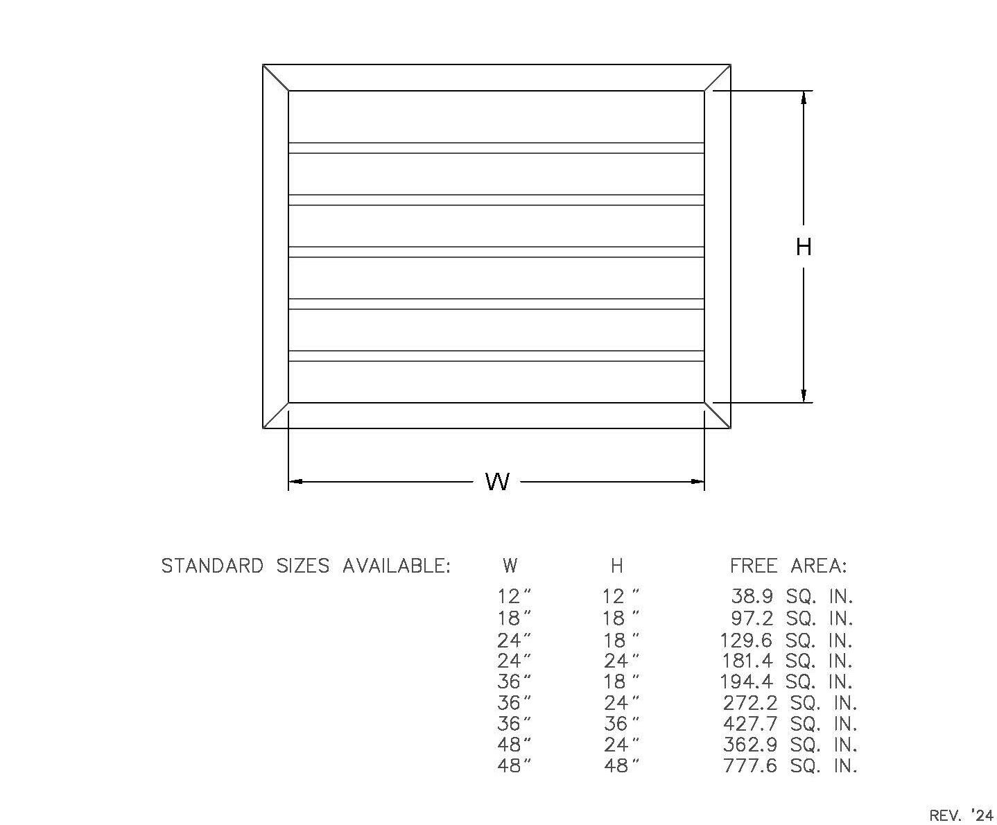 Rectangle-or-Square-Louver-Detail