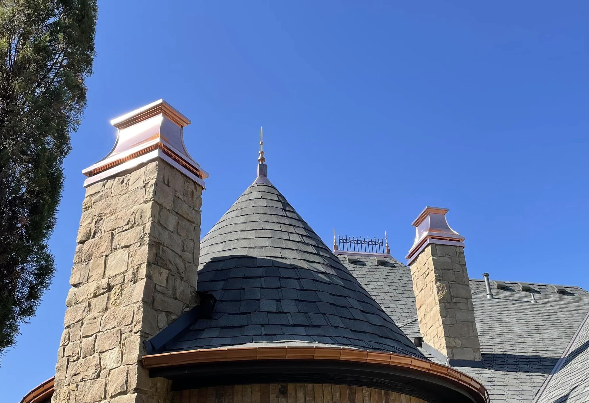 Vase Finial Spire on home